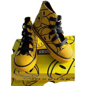 Converse × Chinatown Market Smiley Face High-Top Sneakers Toddler 6 New With Box